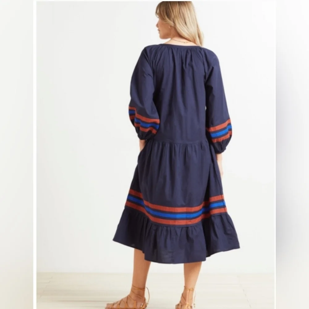 NWOT Sundry Dress w/ Varsity Stripes Size 1 S Small - Picture 2 of 8